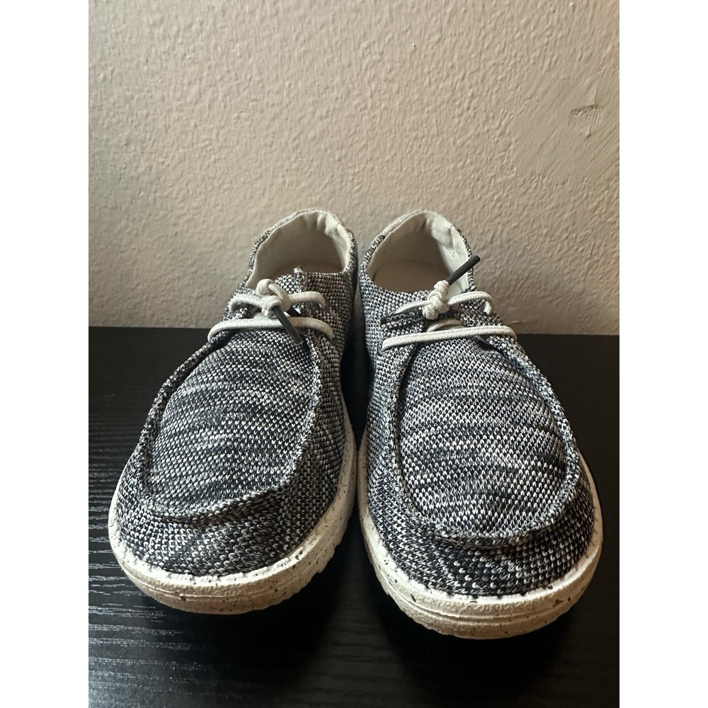 Hey Dude Wendy Sox Dark Grey Women's Size 6 Casual Comfort Shoes Sneakers - Picture 2 of 7